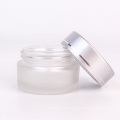 20g Hot sale frosted glass body cream jar eye cream container with screw lid